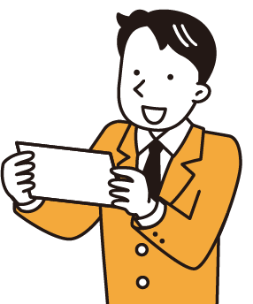 お問い合わせ対応をするスタッフイラスト